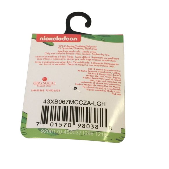 Nickelodeon Rugrats TOMMY PiCKLES Men's Crew Socks Size 6-12 - Picture 5 of 5